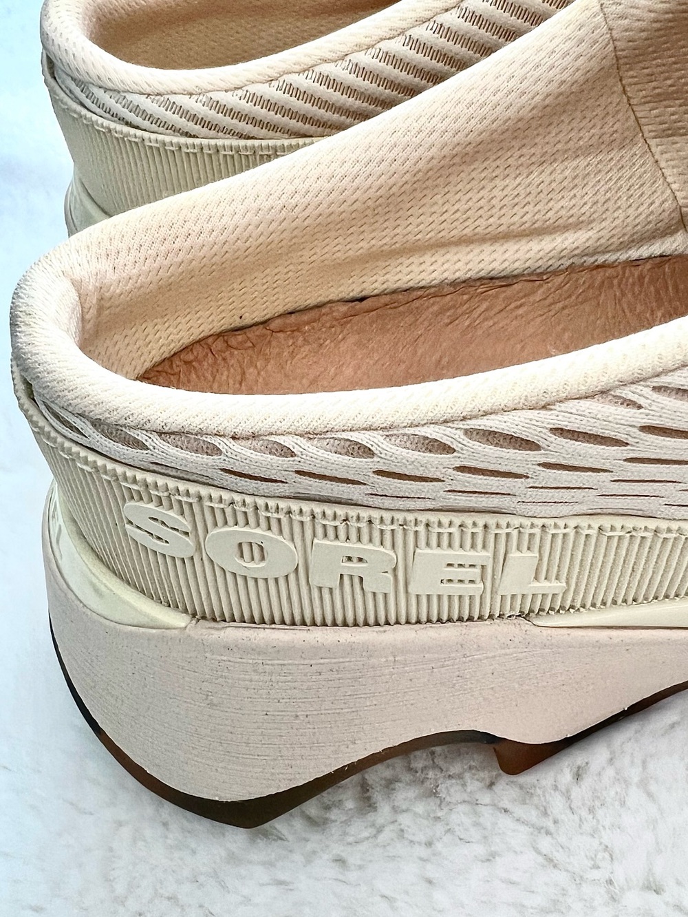 SOREL Kinetic Impact II Mule Sneakers Honey White Ceramic Size 9 - Picture 8 of 16